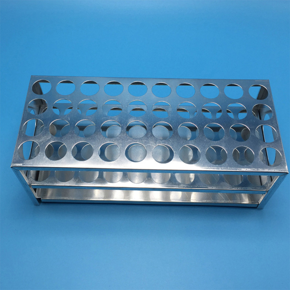 Lab Equipment - Aluminum Test Tube Rack 40-Hole Strong