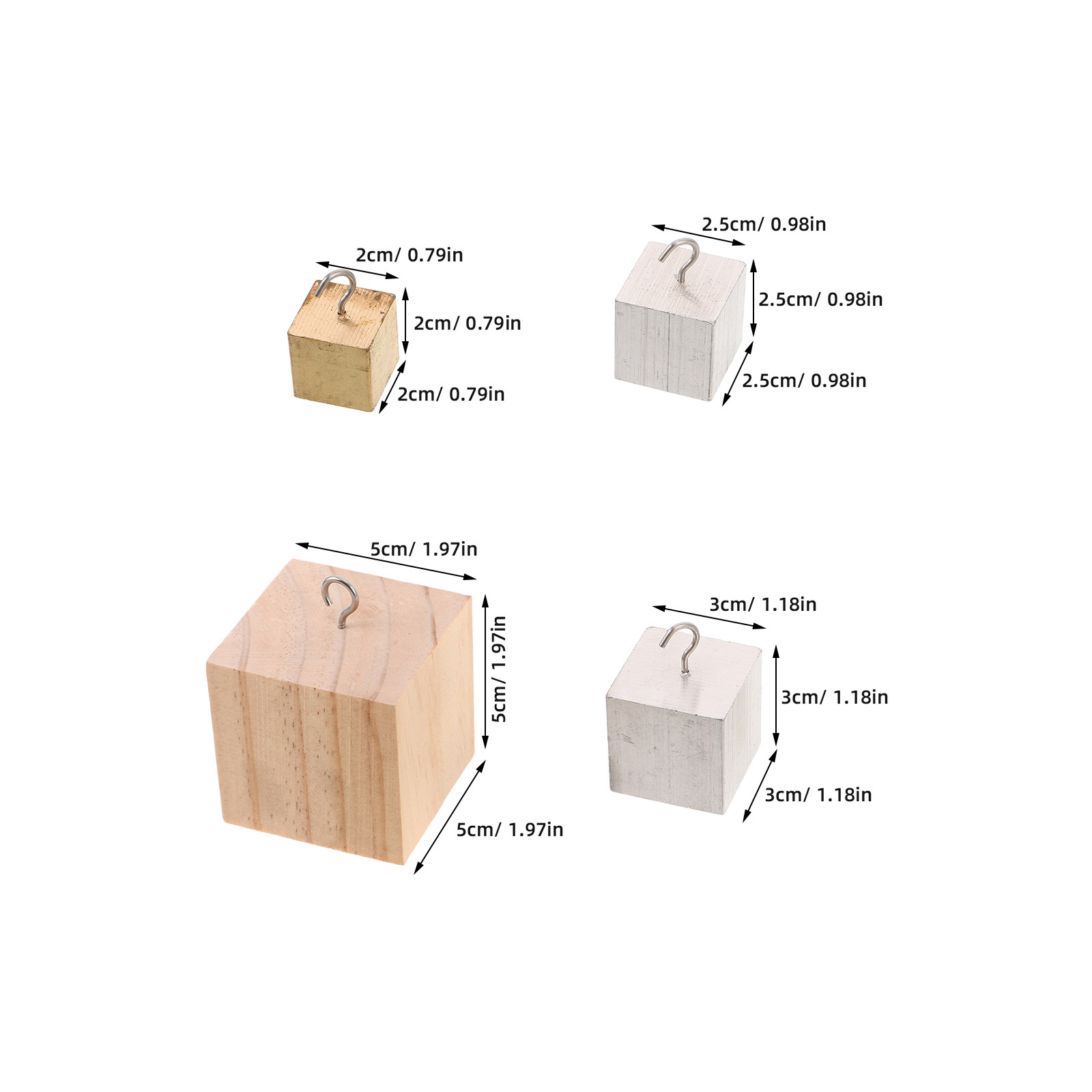 1Set Copper Iron Aluminum Wood - огляд і ціна Lab Equipment