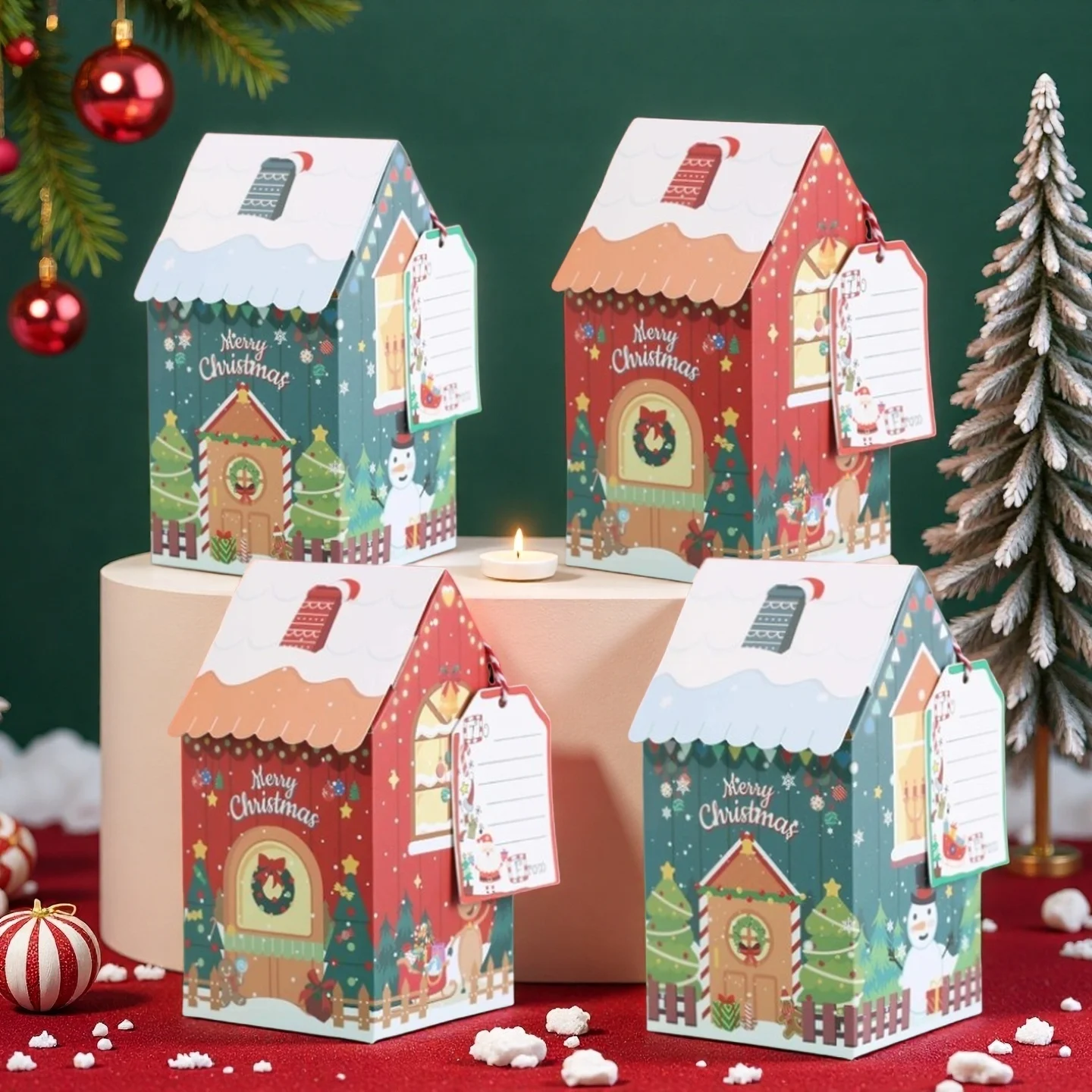 1-40PCS Gingerbread House Gift - огляд і ціна Packaging